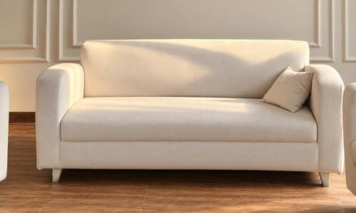 Large 4-seater style sofa with 2 matching single chairs