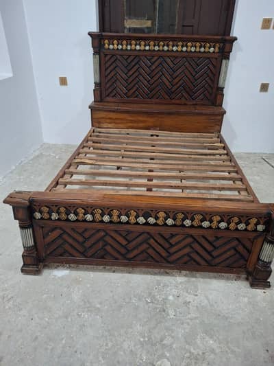 Double bed without foam