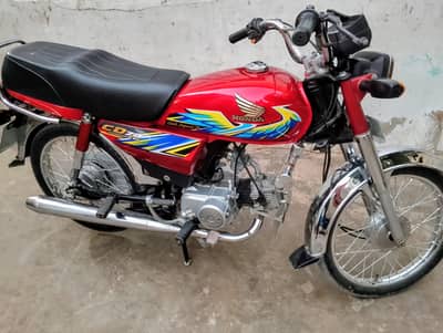 Honda CD70cc 2021 Model Karachi Number