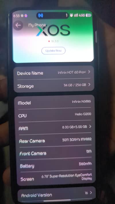 Infinix x6886