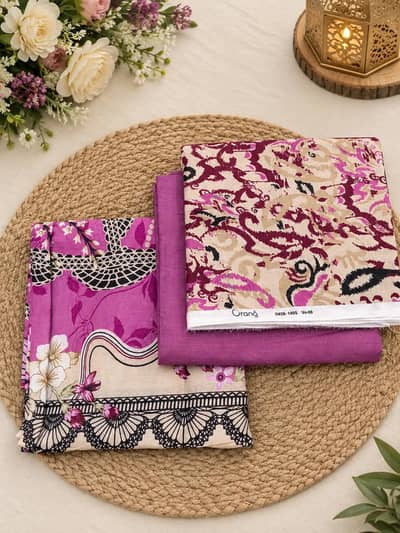 Orang Alkaram Sapphire Lawn 3 Piece