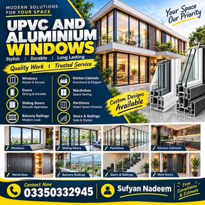 UPVC & Aluminium Windows, Doors & Custom Solutions – Quality Work