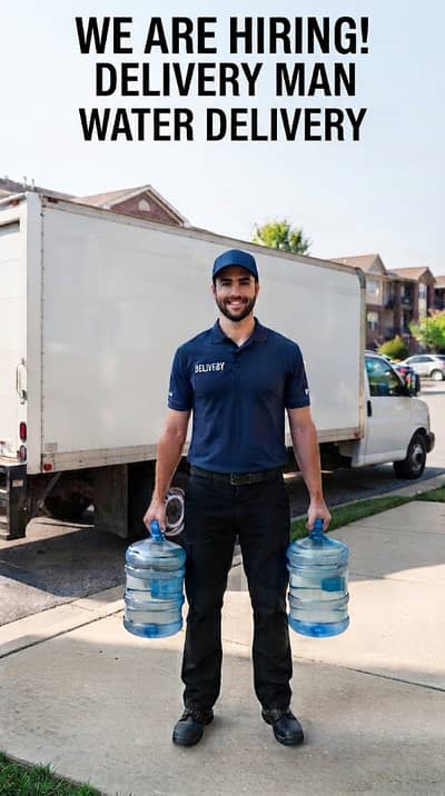 Delivery Man Required for Water Distribution