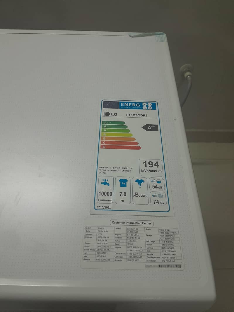LG Automatic washing machine 3