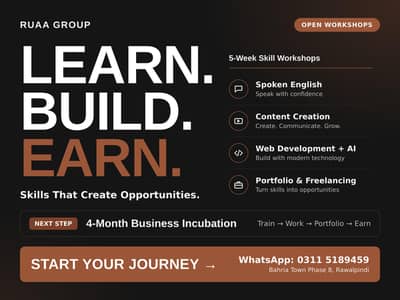 Learn &  Earn | Join Incubation Workshops in Ruaa Group