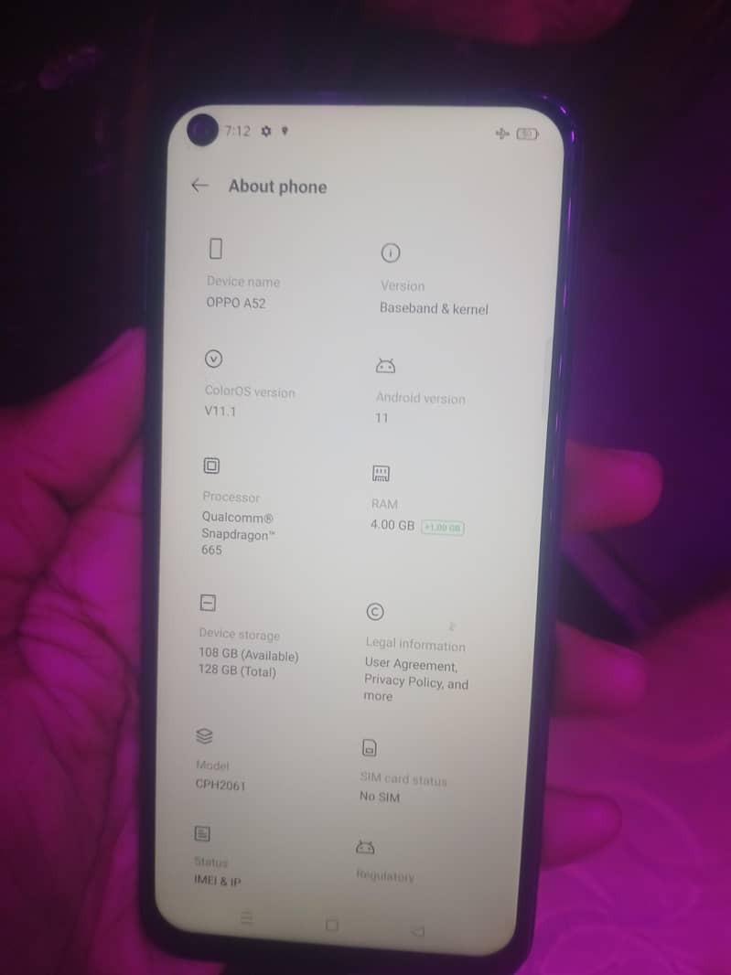 OPPO A52 2