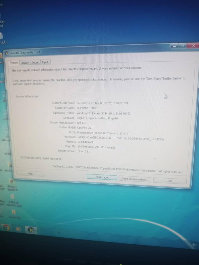 PC corei 2 4