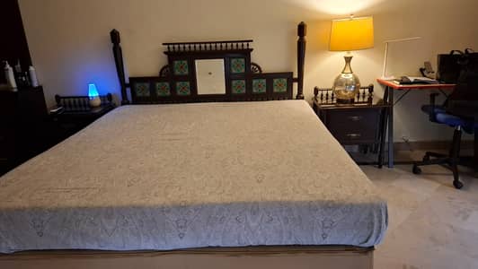 Home furniture for sale - Bed - King size bed -Study Table - mattress