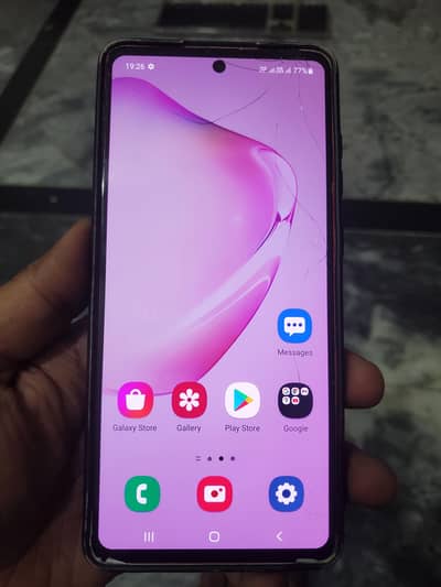 galaxy note 10 lite only glass break baki sub a1 hai. exchange