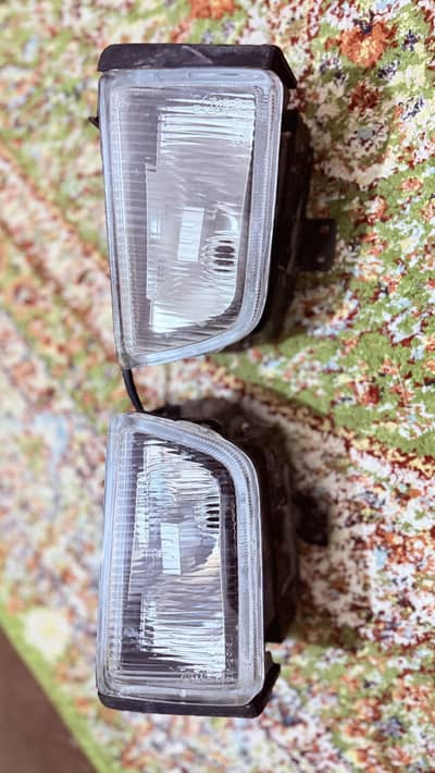 Toyota Prado FJ90 / Universal Fog Lights (Pair) - Fluted Glass Lens