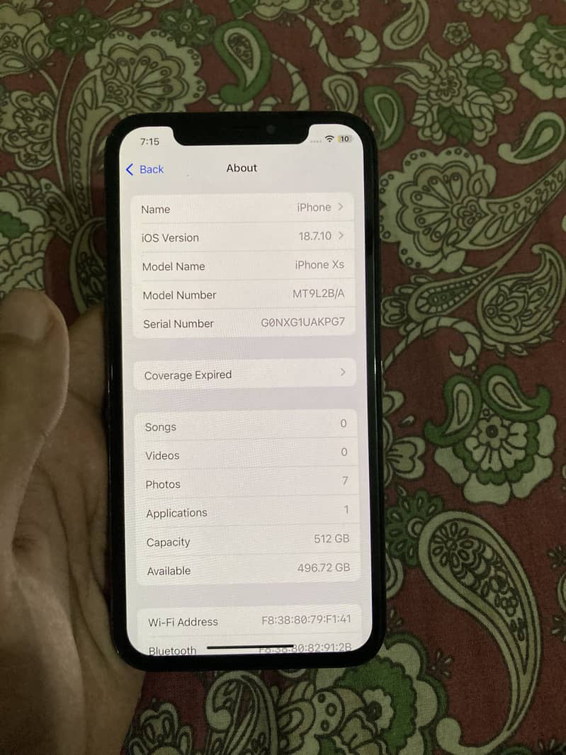 Apple iPhone XS 5