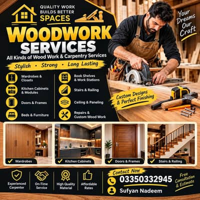 Professional Carpentry & Custom Woodwork Services – Quality Craftsmans