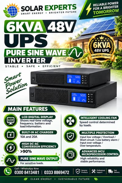 6KVA UPS 48V Just like new