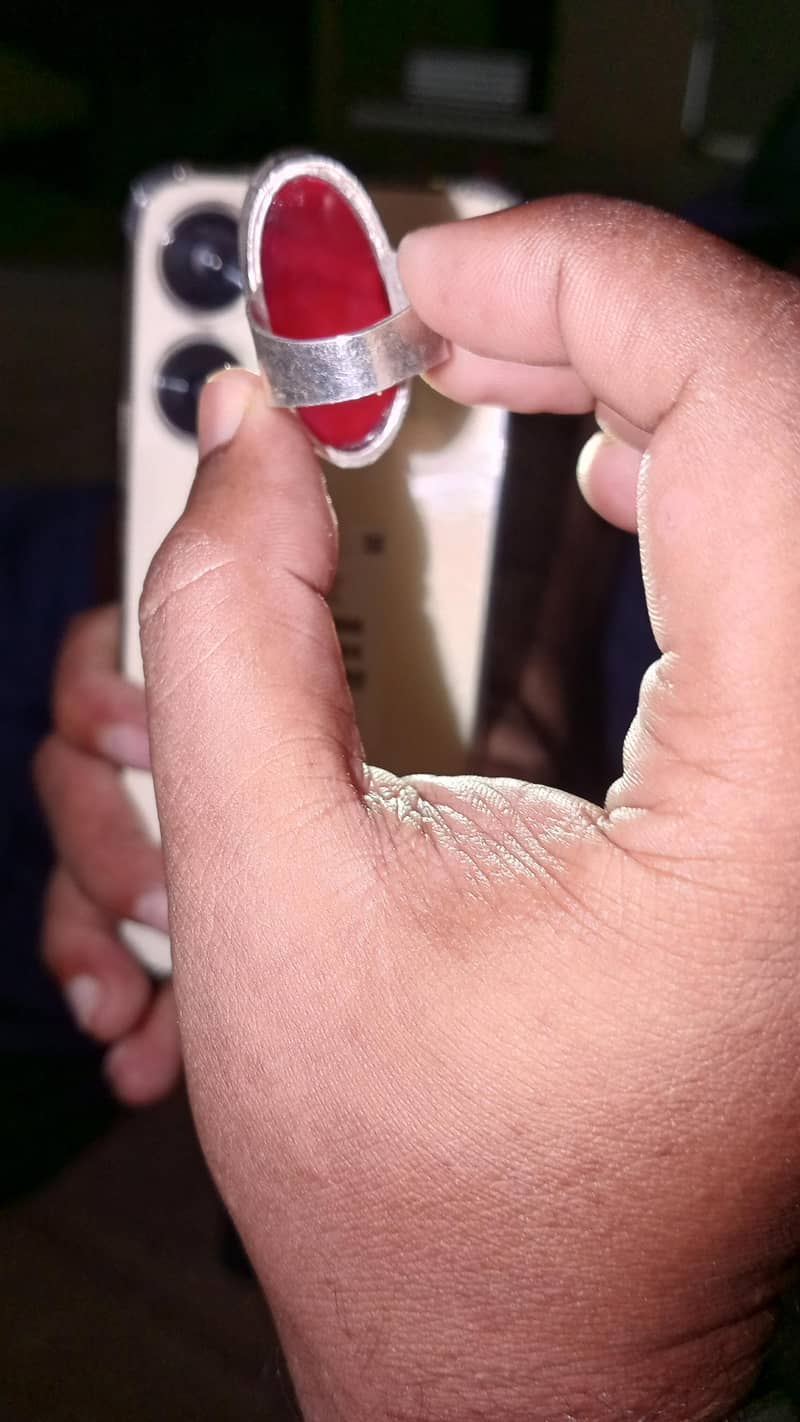 aqeeq silver ring 2