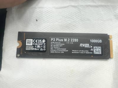 Crucial 1000GB NVME 99% Health Geniune (0309/9338827)