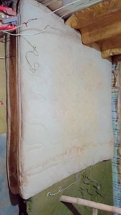 Heavy spring mattress for sell or exchange with sofa cum bed
