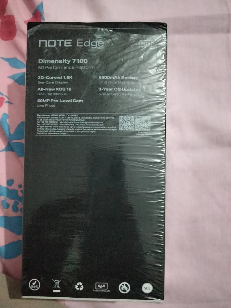 Infinix Note edge 5G 0