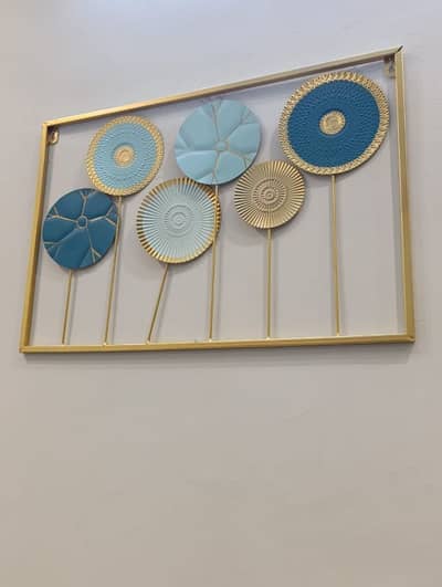 wall Hanging, 3D Metal Flower Frame Wall Art.