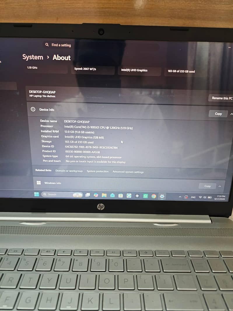 HP Core i3 10 generation 2