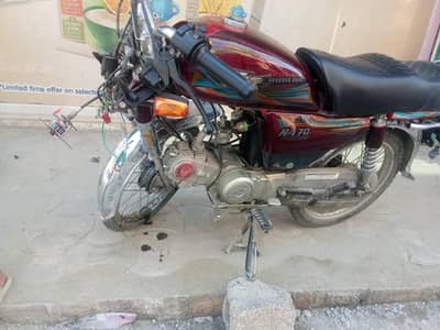 accidented bike