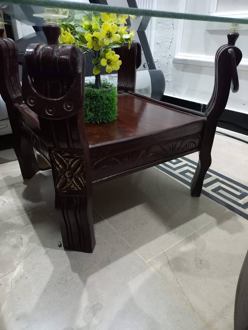 2 Glass Dining Tables 1
