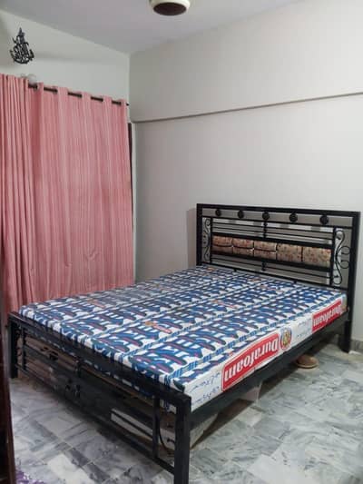 Queen Size Iron Bed for Sale – Strong & Durable | Good Condition