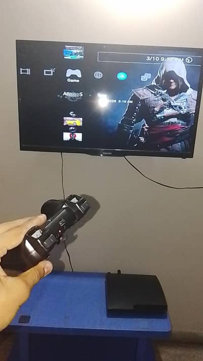 PS3 Slim 320GB Jailbreak – 1 Controller – All Games