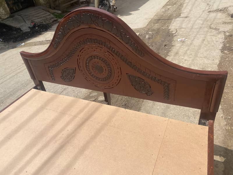 Double Bed Solid Wood 2