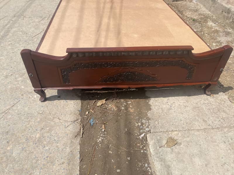 Double Bed Solid Wood 4