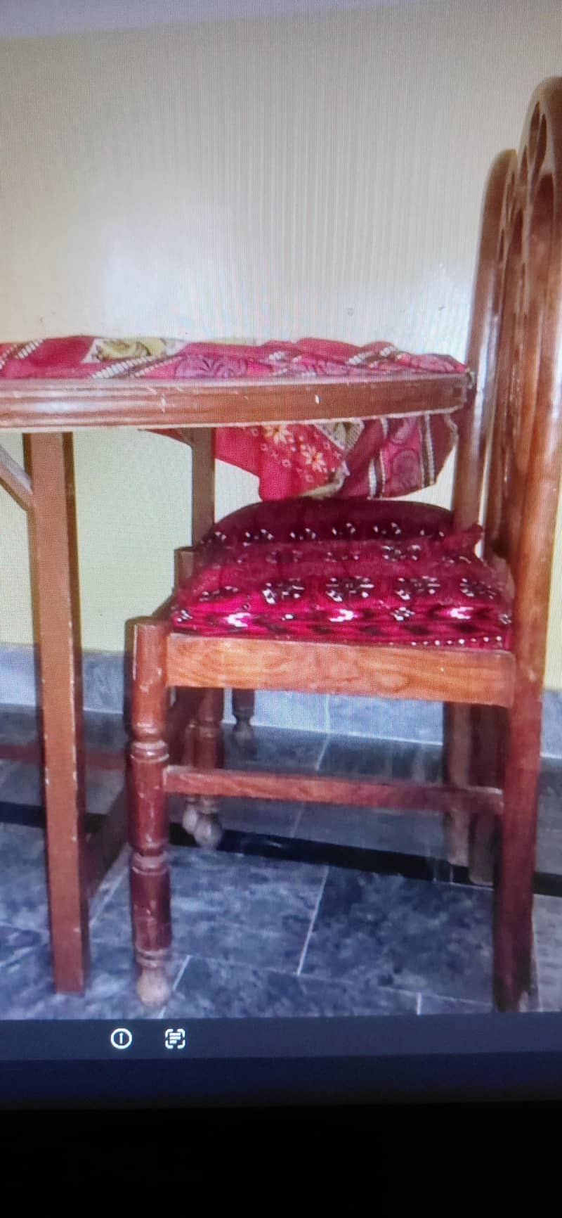 Dining Set with Iron Table and Chairs 3