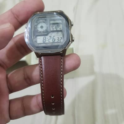 Casio AE-1200WHL-5AV "Royale" – Brown Leather – Brand New, Full Box