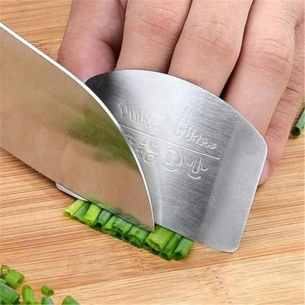 T  Kitchen Accessories Stainless Steel Hand Finger Protector Knife Cut Slice Guard Safe Cooking Tool Durable Safe Kitchen Essential