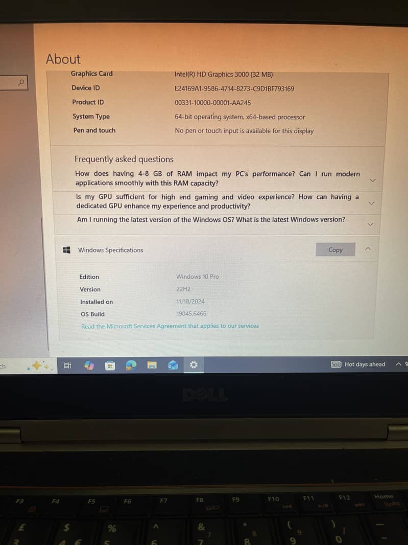 Dell laptop intel core i5 8