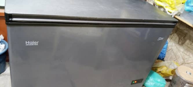 Haier Inverter Deep Freezer (Grey) for sale.