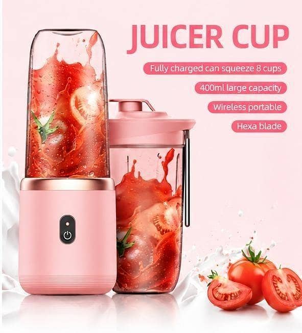 T  Imported 2 in 1 juicer machine USB Rechargeable Juicer Blender Electric Blender Mini Portable Personal Size