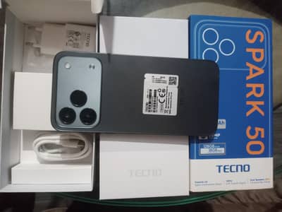Tecno spark 50 warranty with accessories