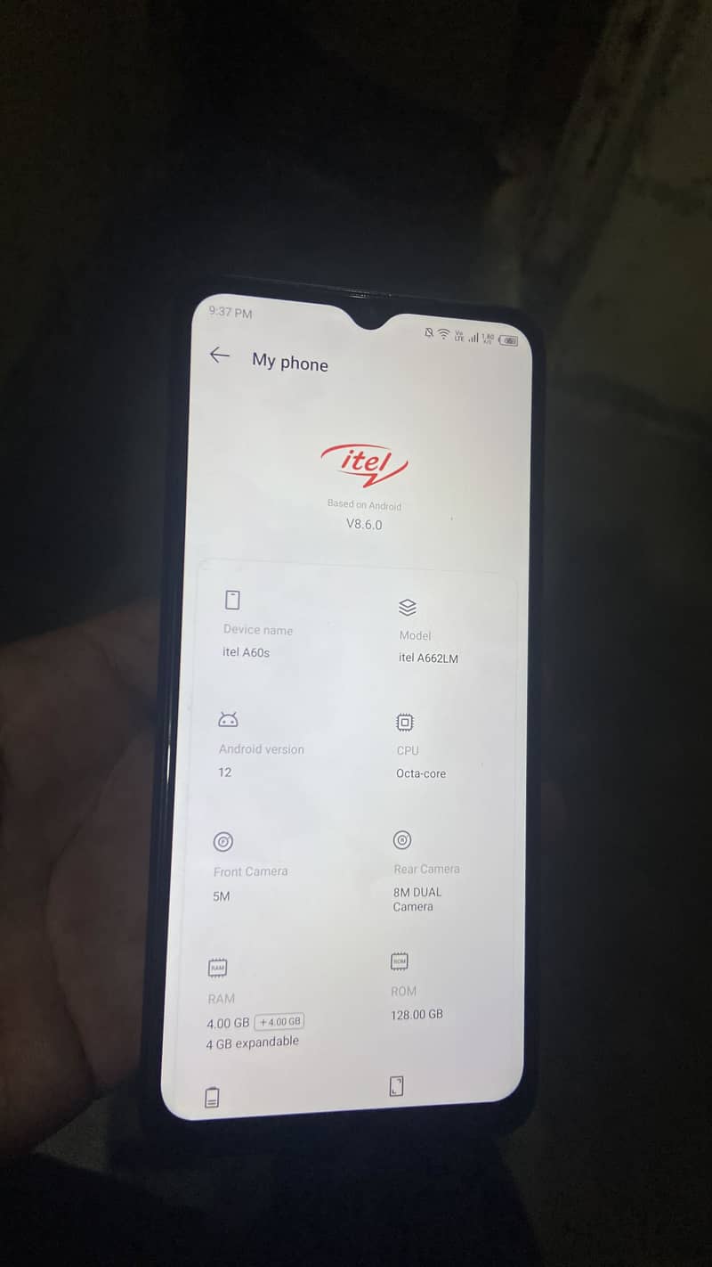 Itel A60s 4