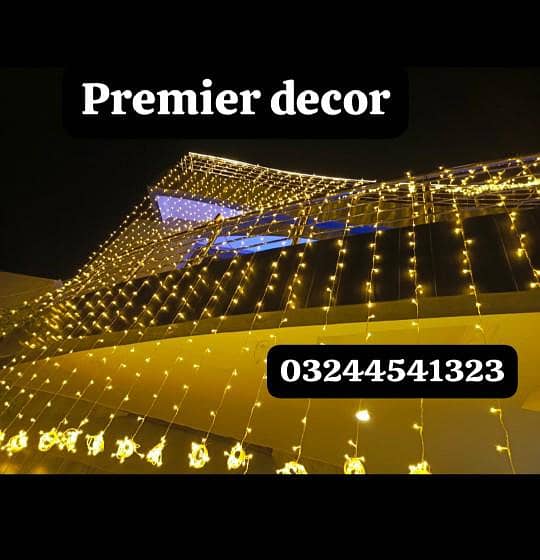 wedding lighting decoration/mehndi decor/flower decor/dj rental/mashri 9