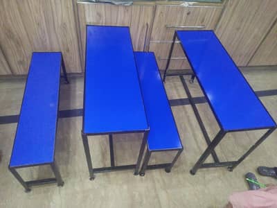 school Academy new iron bench desk