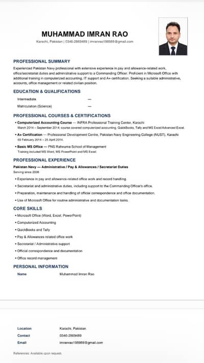 Clerical Administration Work