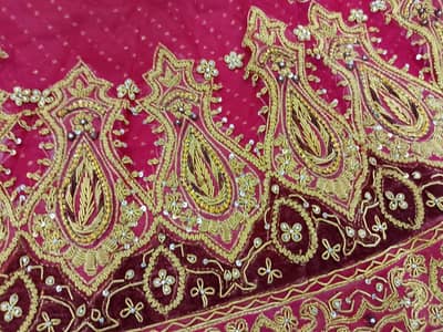 Beautiful Pink & Golden Embroidered Lehenga