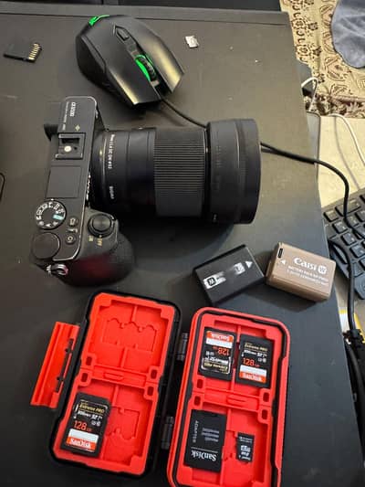 sony 6500 with sigma 30mm with tripod