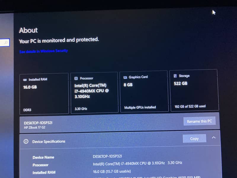 Hp workstation 6