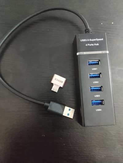 USB hub extender with free otg