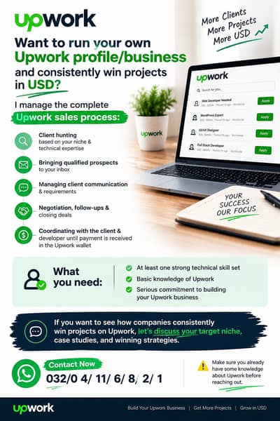 Upwork Bidder Here, Your Business Growth Partner