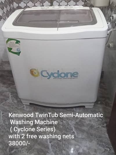 Kenwood TwinTub washing machine (cyclone series)