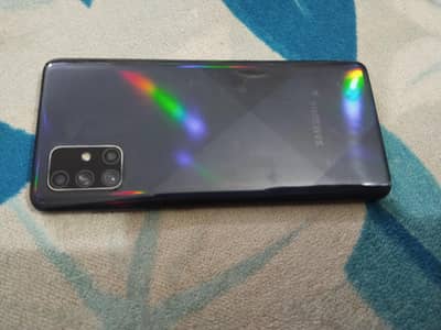 Samsung Mobile A71 black color for sale