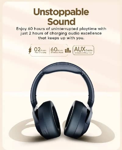 Audionic Trance 100 Wireless Headphones ANC Noise Cancel 0323-2854641