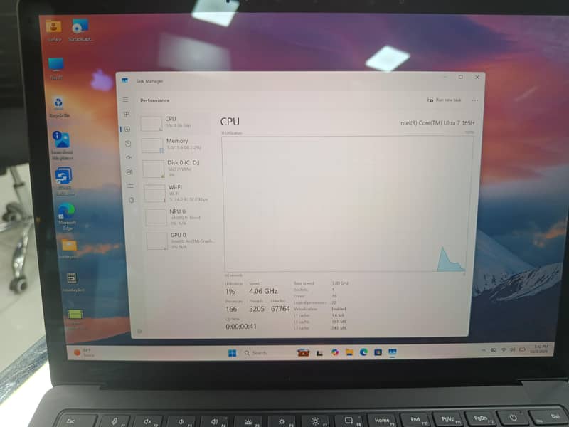 Microsoft Surface laptop 6.  Ultra 7 H processor 3