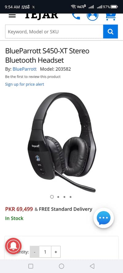 S-450 XT Blue parrot Gaming Headphone